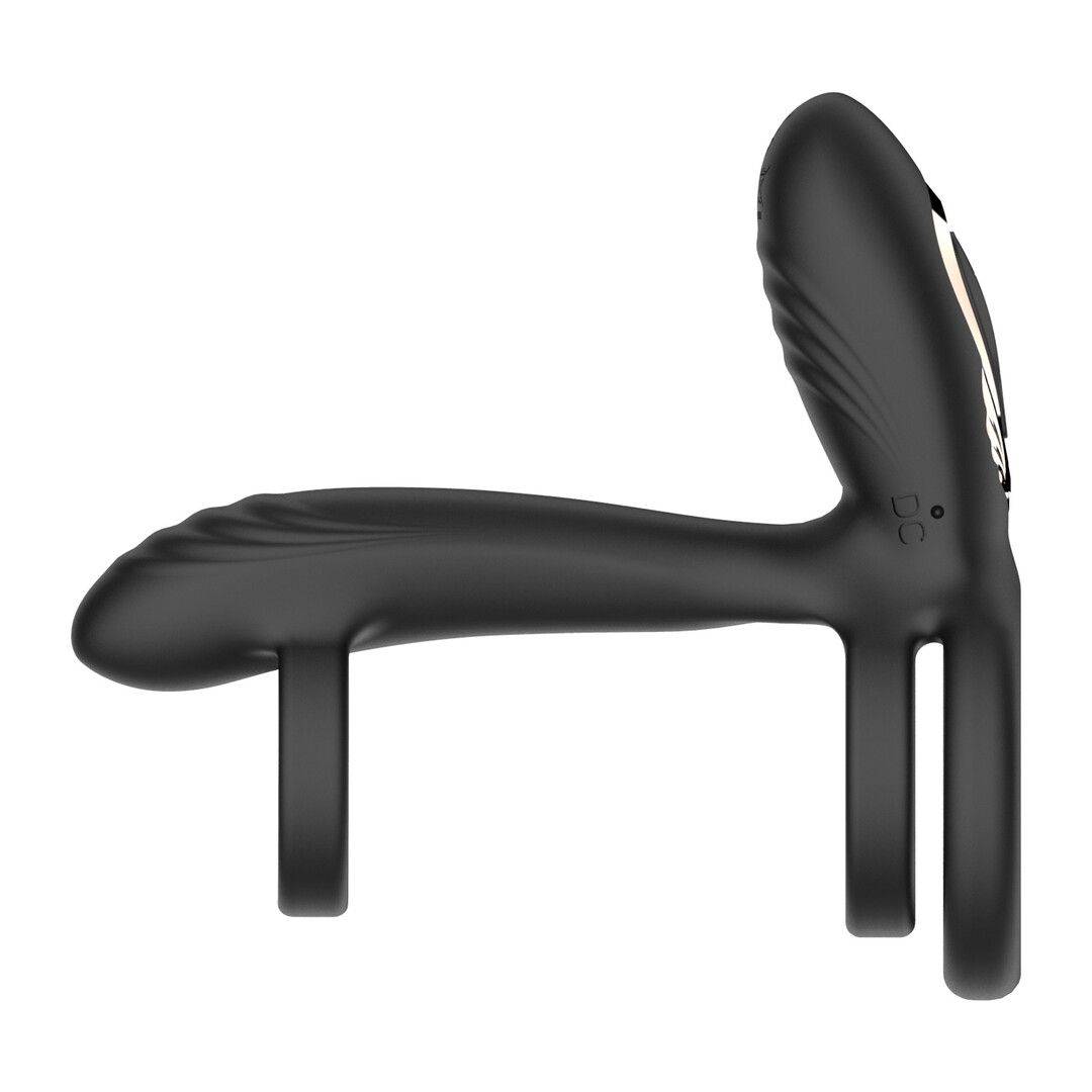 Crushious Tornado - Rotating Penis Armour - Black (7403254162167)