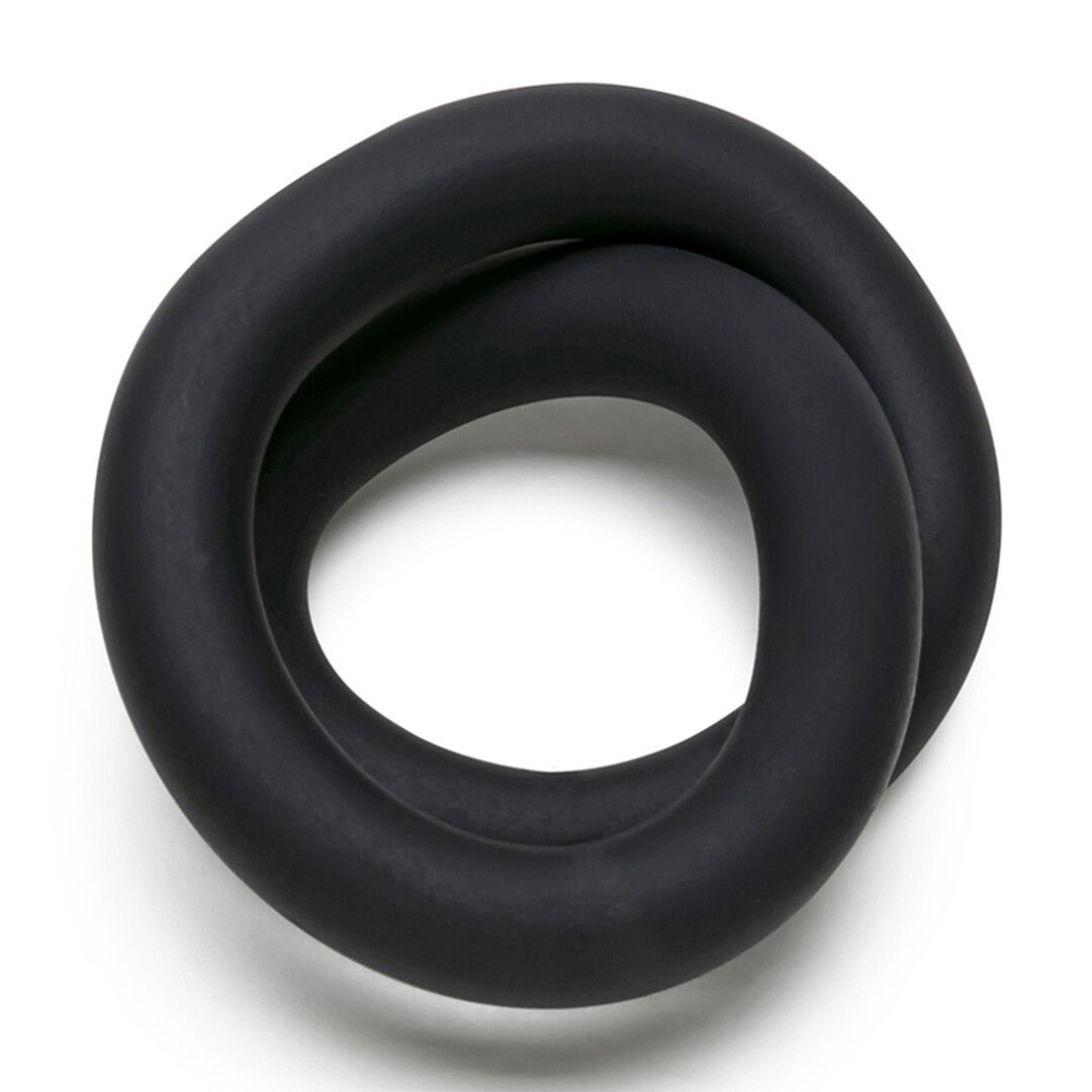 Perfectfitbrand Siliconen Hefty Wrap Ring - Cockring - 9 / 22,9 cm - Zwart (628430541537)