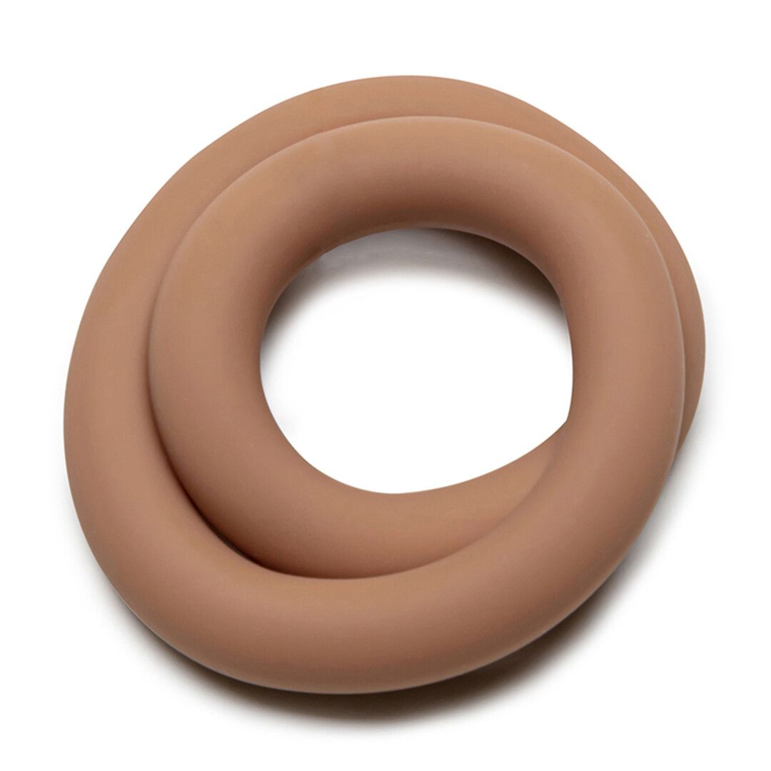 Perfectfitbrand Siliconen Hefty Wrap Ring - Cockring - 9 / 22,9 cm - Huidskleur 3 (628430541438)