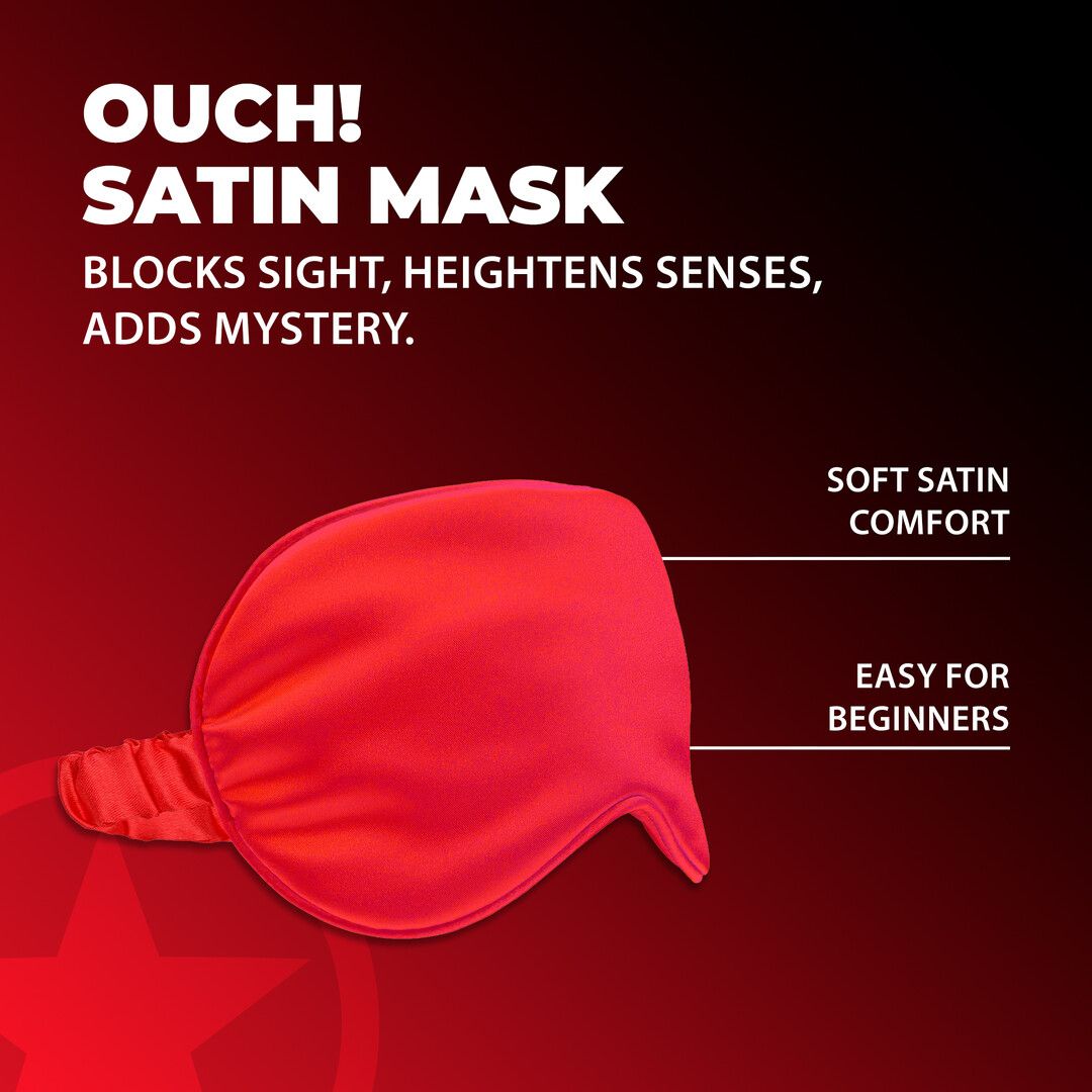 Ouch! by shots Satin Mask - Rood (8714273028211)