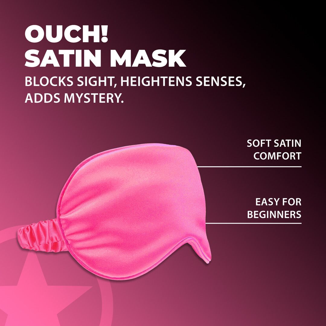 Ouch! by shots Satin Mask - Roze (8714273028174)