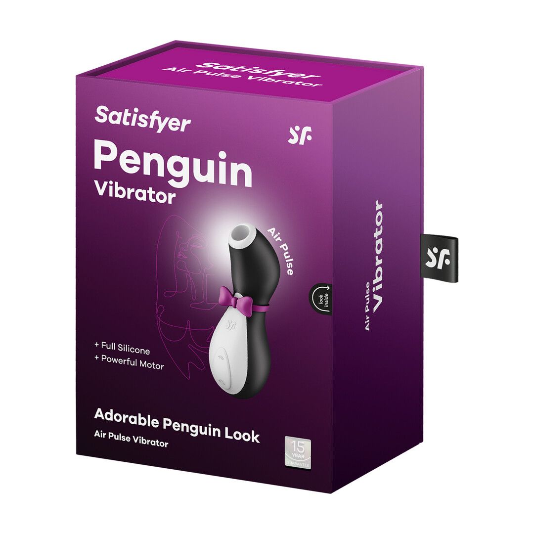 Satisfyer Pinguïn - Air Pulse Stimulator - Zwart/Wit (4049369015108)