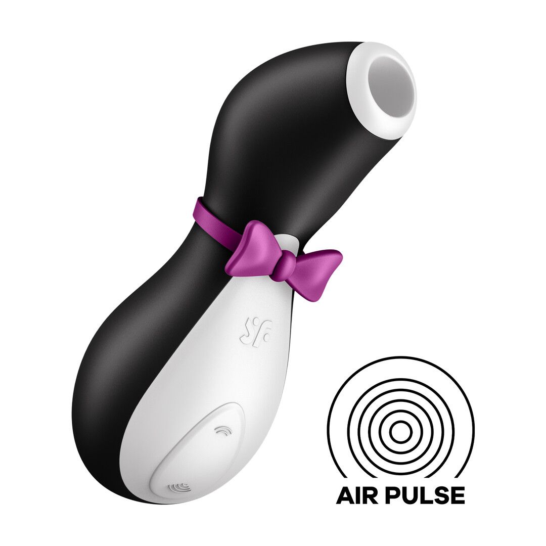 Satisfyer Pinguïn - Air Pulse Stimulator - Zwart/Wit (4049369015108)