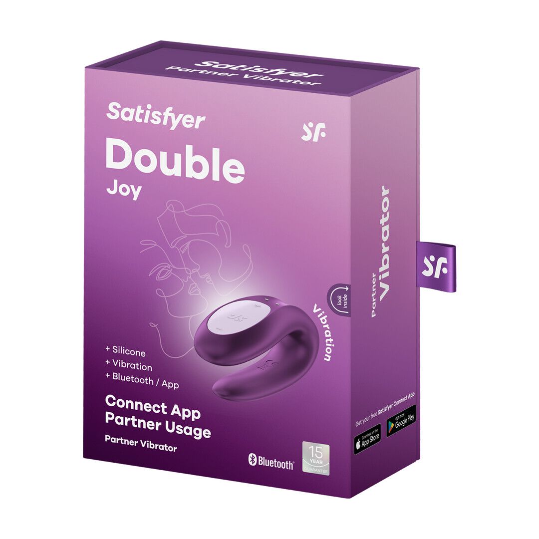 Satisfyer Double Joy - Partner Vibrator - Violet (4061504002408)