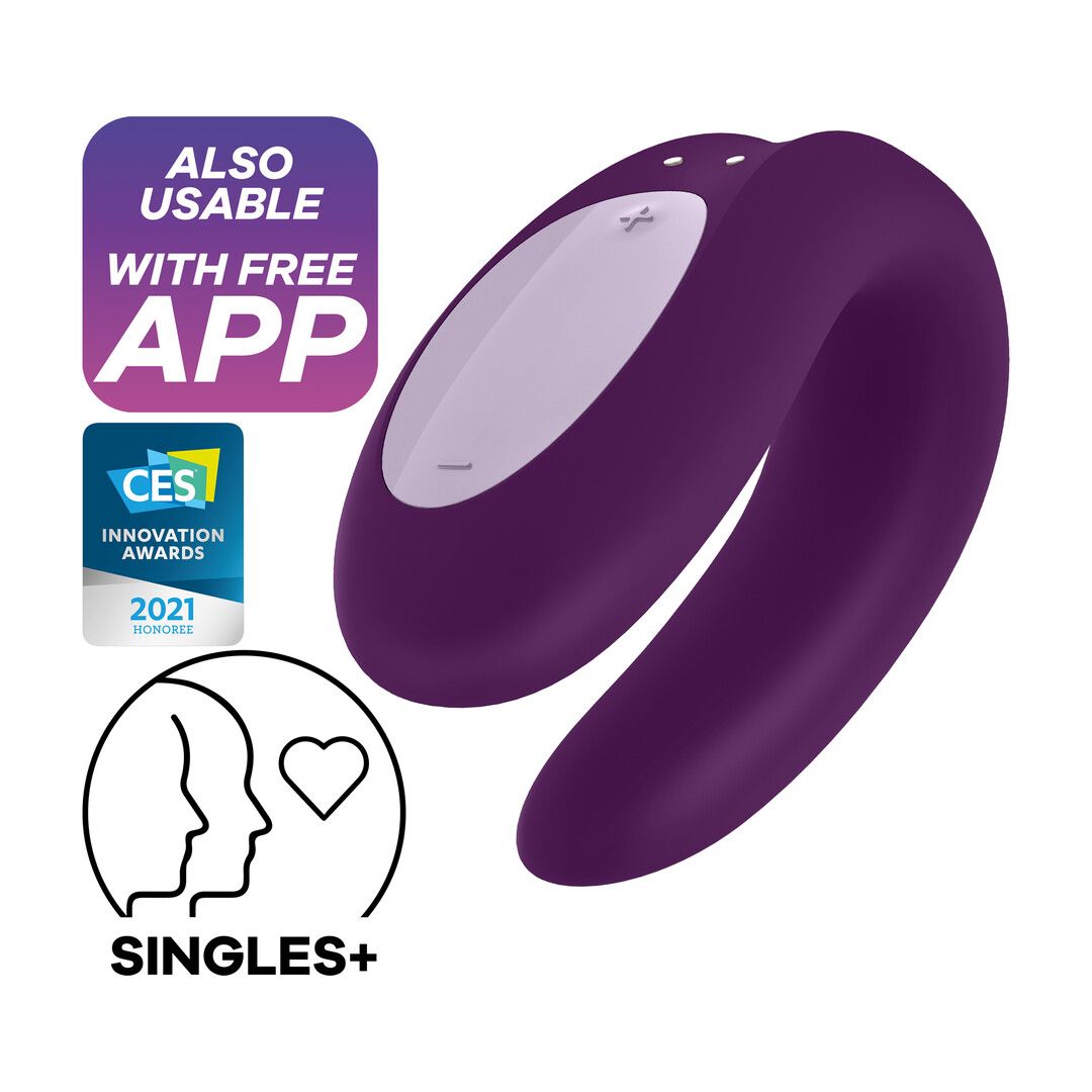 Satisfyer Double Joy - Partner Vibrator - Violet (4061504002408)