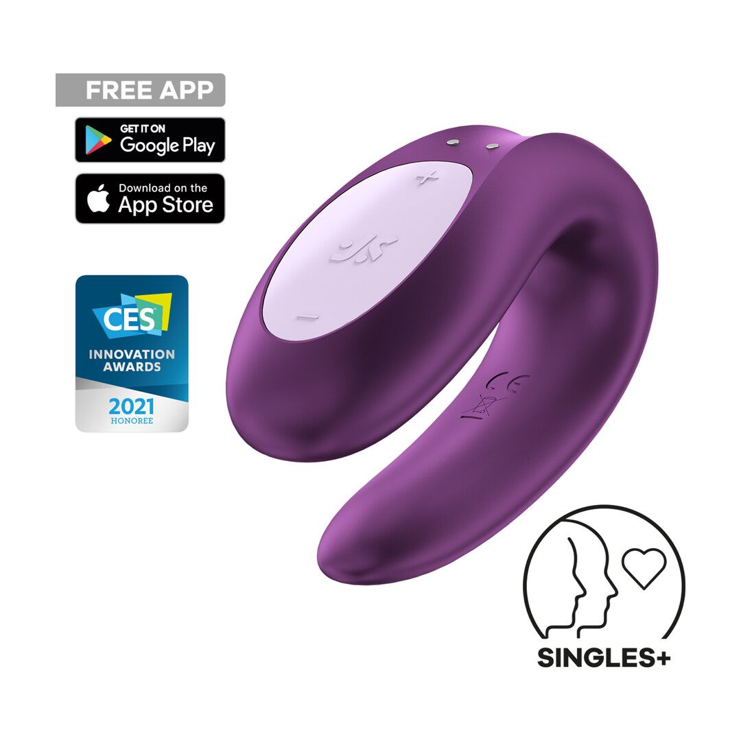 Satisfyer Double Joy - Partner Vibrator - Violet (4061504002408)