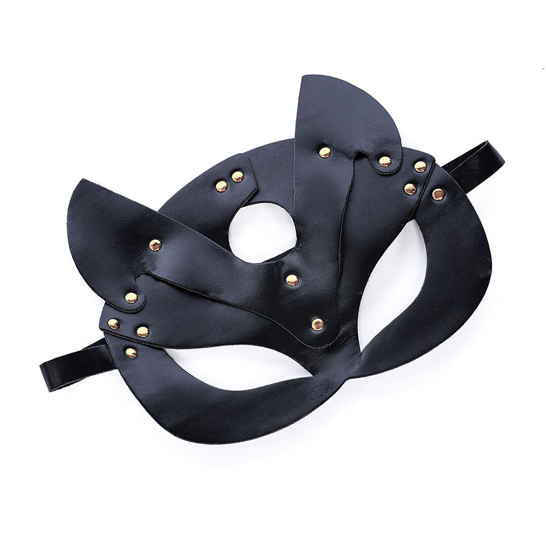 Mapalé Synthetisch Leren Oogmasker - Één Maat - Zwart (190602299398)
