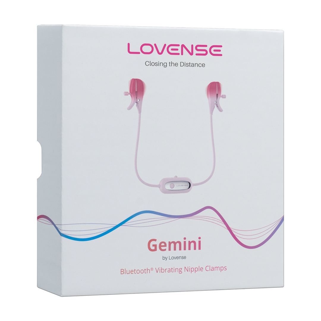 Lovense Gemini - App-gestuurde Vibrerende Tepelklemmen - Roze (6972677430098)