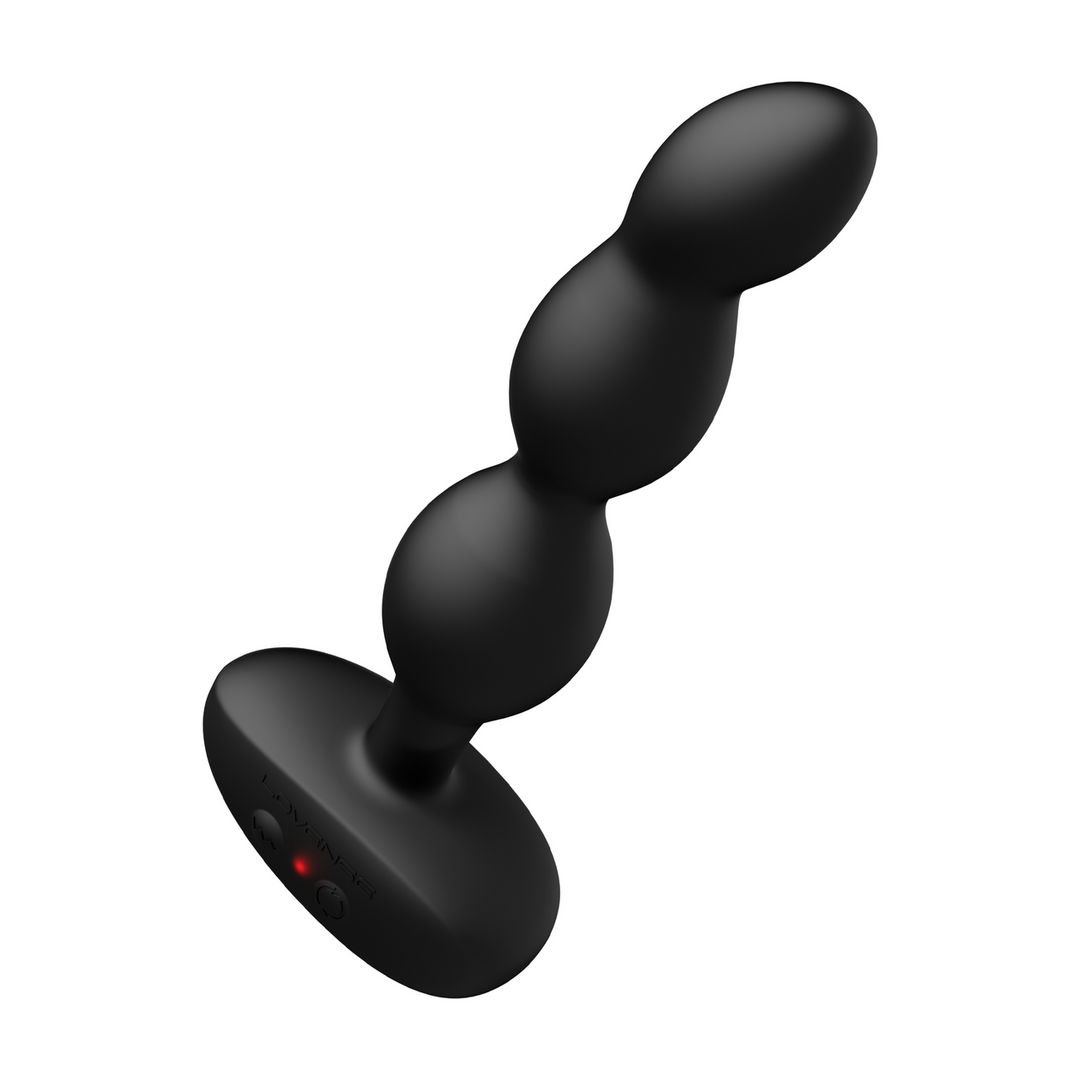 Lovense Ridge - App-bestuurde Vibrerende en Draaiende Anale Parels - Zwart (6972677430142)