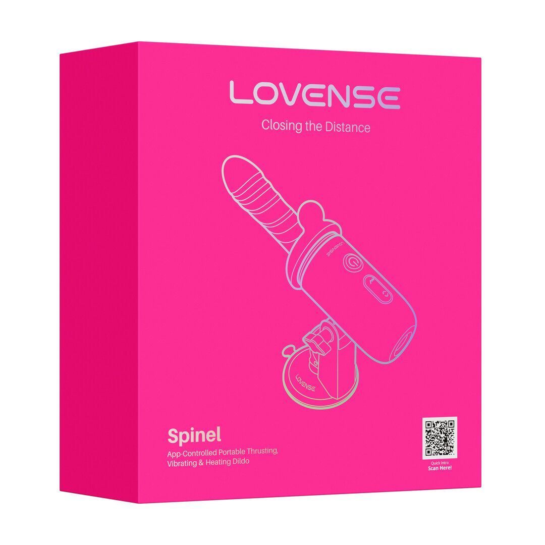 Lovense Spinel - Draagbare Duwende Vibrerende en Verwarmende Dildo (6972677430487)