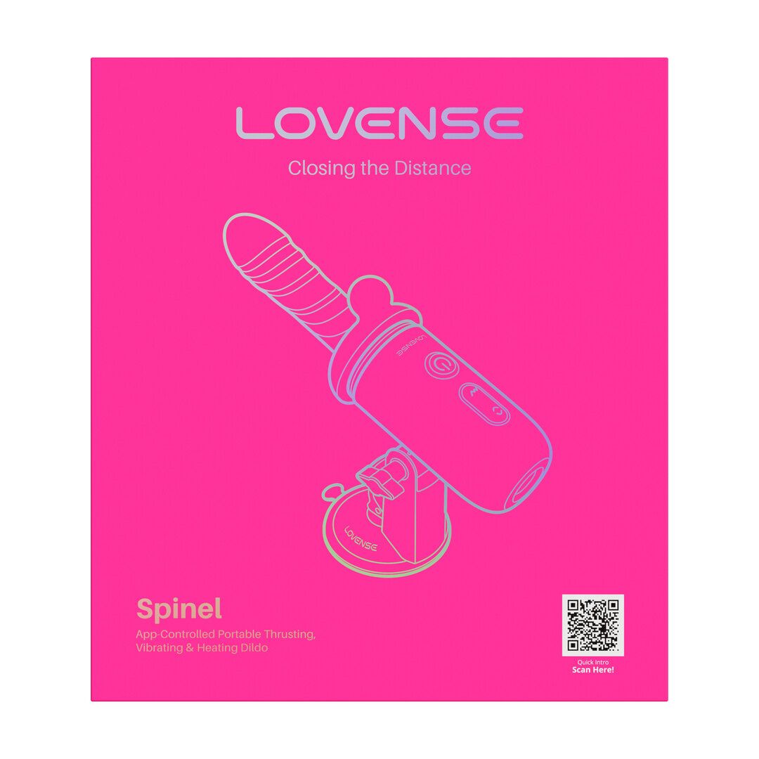 Lovense Spinel - Draagbare Duwende Vibrerende en Verwarmende Dildo (6972677430487)