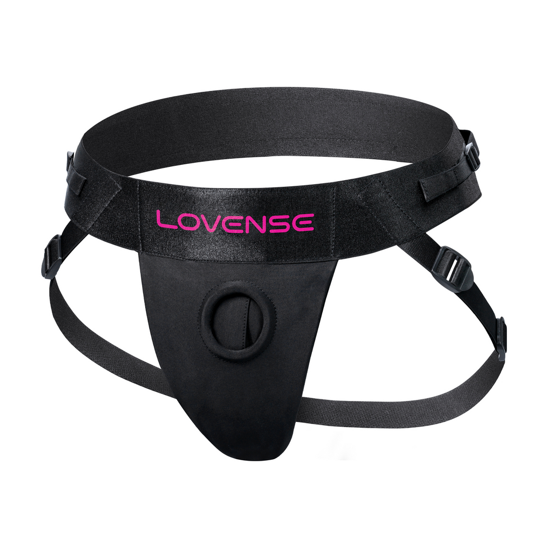 Lovense Strapless Harnas voor Lapis Dubbel Eind Vibrerende Strap-on - Zwart/Roze (6972677430265)