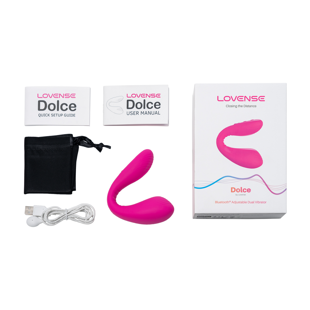 Lovense Dolce - Afstandsbediening Dubbelzijdige Vibrator - Roze (728360599735)
