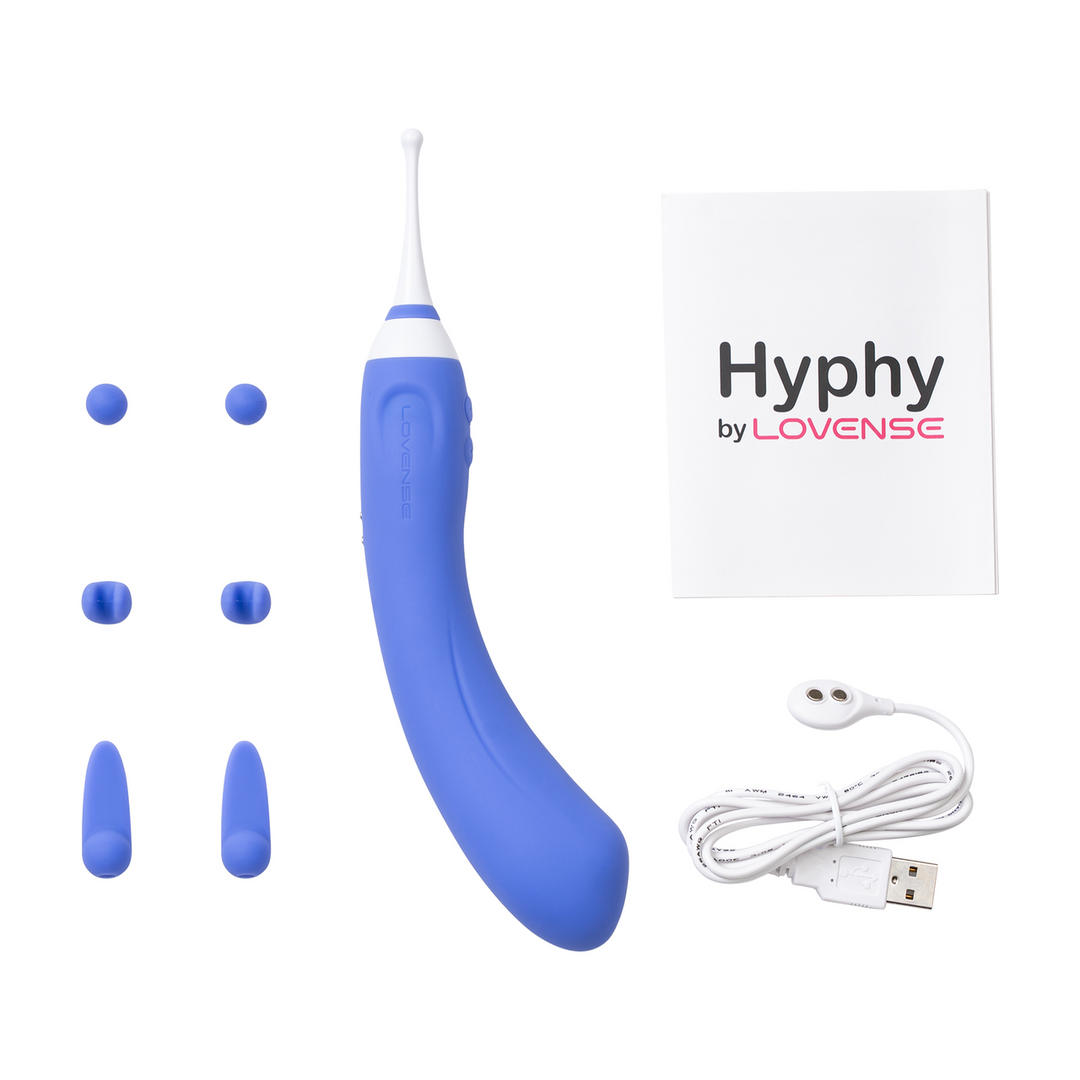 Lovense Hyphy - Afstandsbediening Dubbelzijdige Vibrator met Accessoires - Paars (6972677430050)