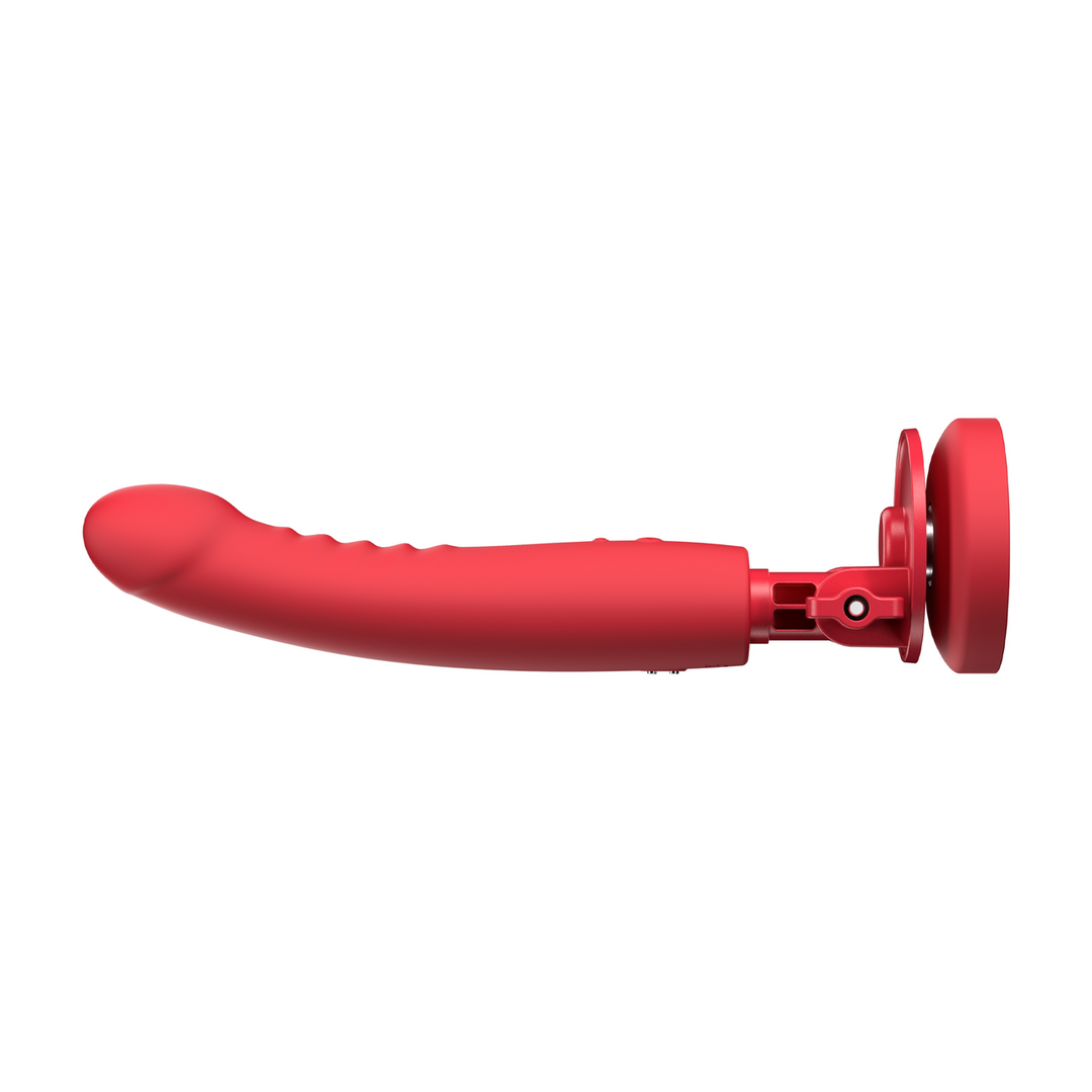 Lovense Mission 2 - Vibrerende Zuigcup Dildo met Touch-Sense - Rood (6972677430401)