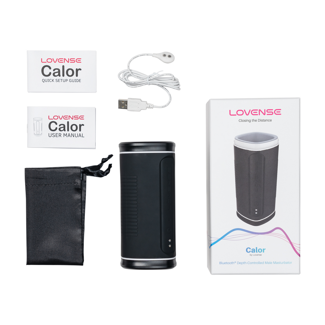 Lovense Calor - Bluetooth Afstandsbediening Pocket Pussy - Zwart (728360599834)