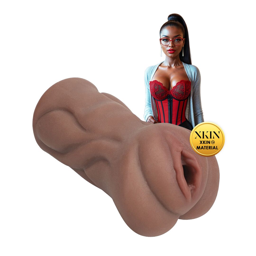 Xkin by shots Carreer Girls - Sexy Bibliothecaresse Paige Spreadmore - TPE Medium Masturbator - 244g - Bruin (8714273028785)