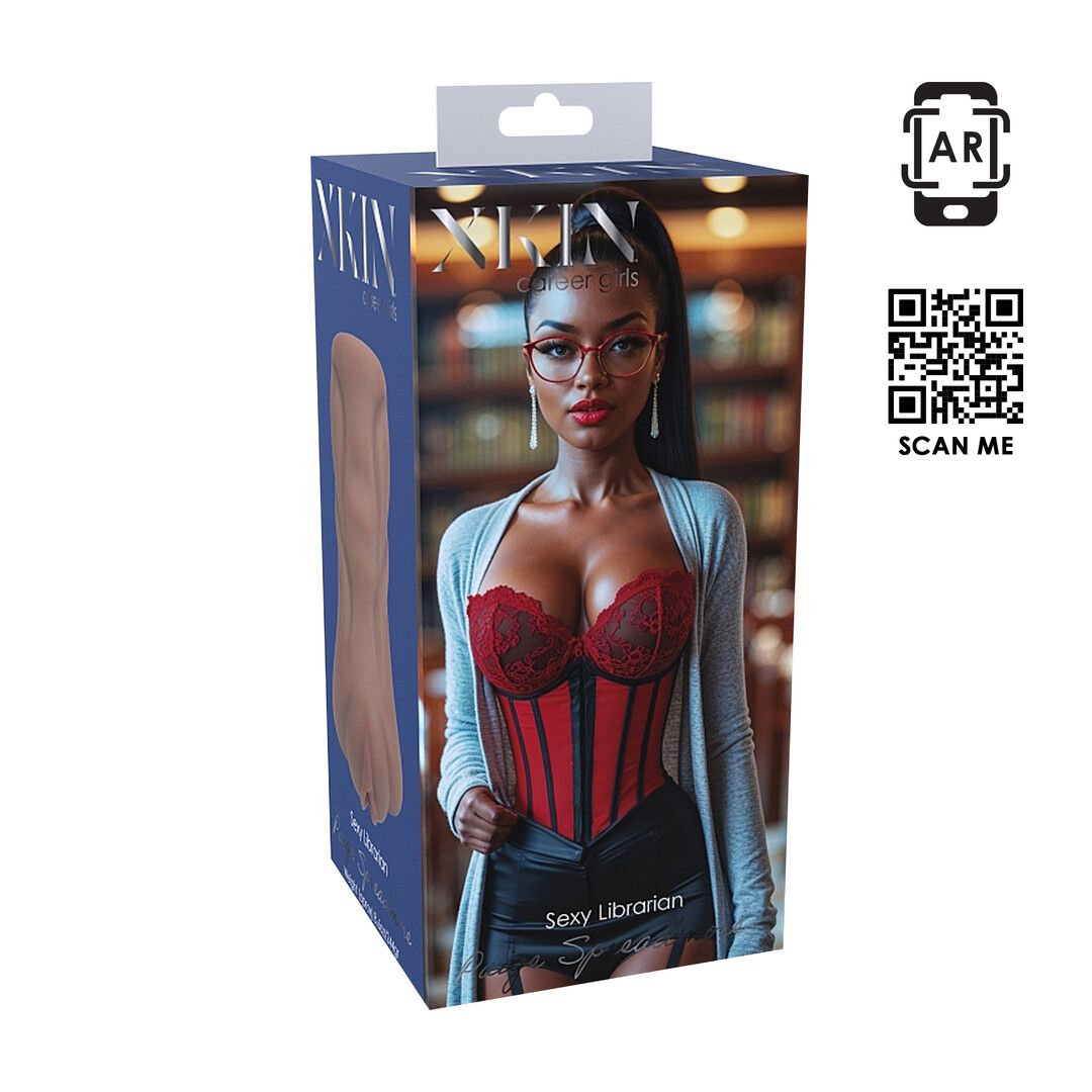 Xkin by shots Carreer Girls - Sexy Bibliothecaresse Paige Spreadmore - TPE Medium Masturbator - 244g - Bruin (8714273028785)