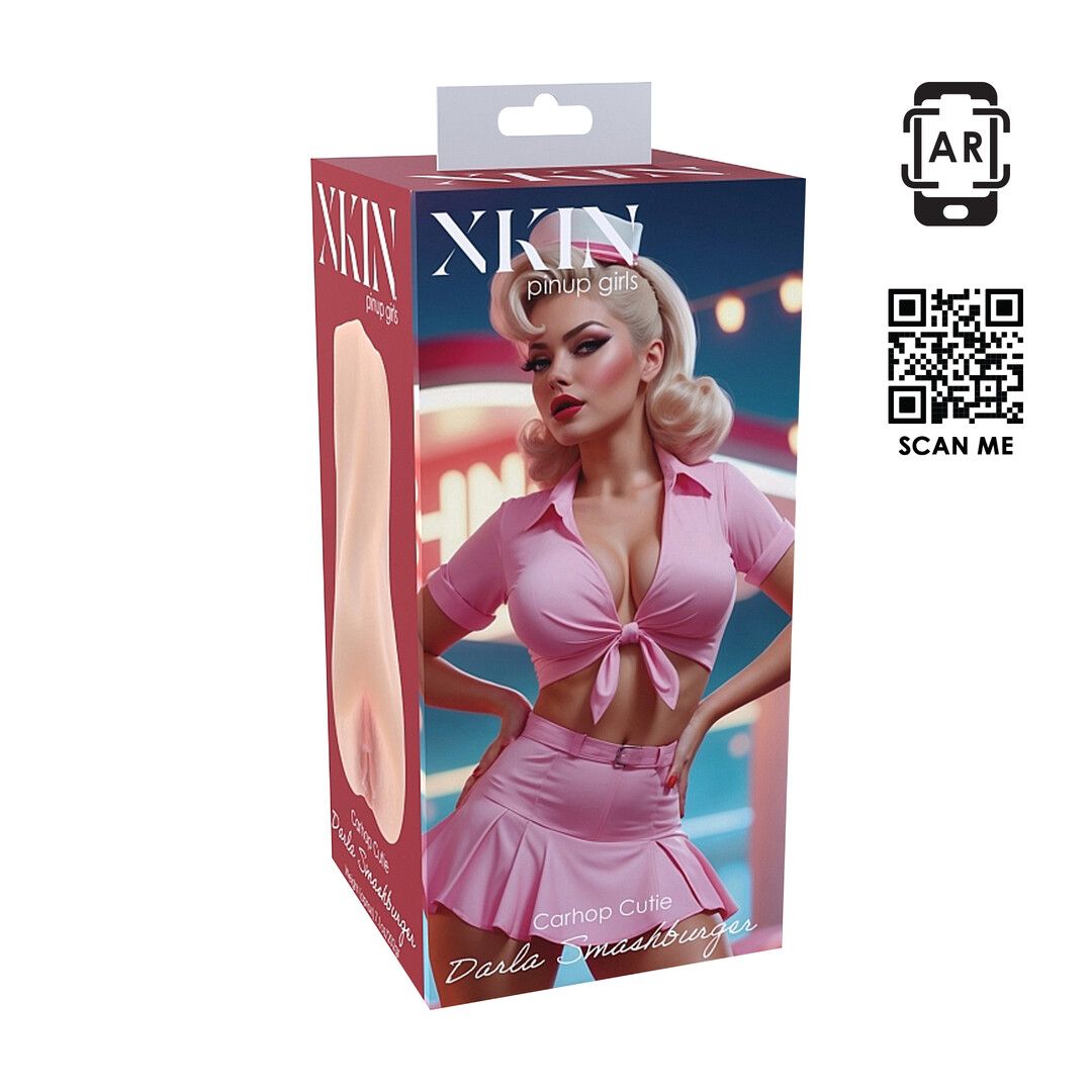 Xkin by shots Pinup Dolls - Carhop Cutie Darla Smashburger - TPE Medium Masturbator - 202g - Vlees (8714273028730)