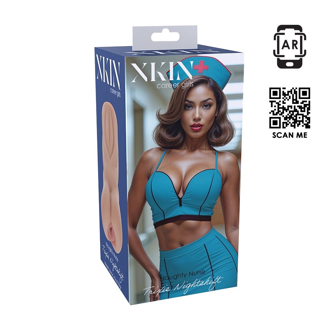 Xkin by shots Carreer Girls - Ondeugende Verpleegster Trixie Nachtdienst - TPE Kleine Masturbator - 130g - Tan (8714273028662)