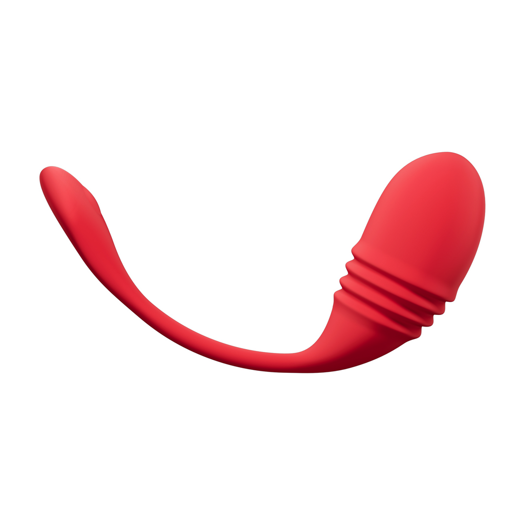 Lovense Vulse - App-gestuurde Duwende Ei Vibrator - Rood (6972677430159)