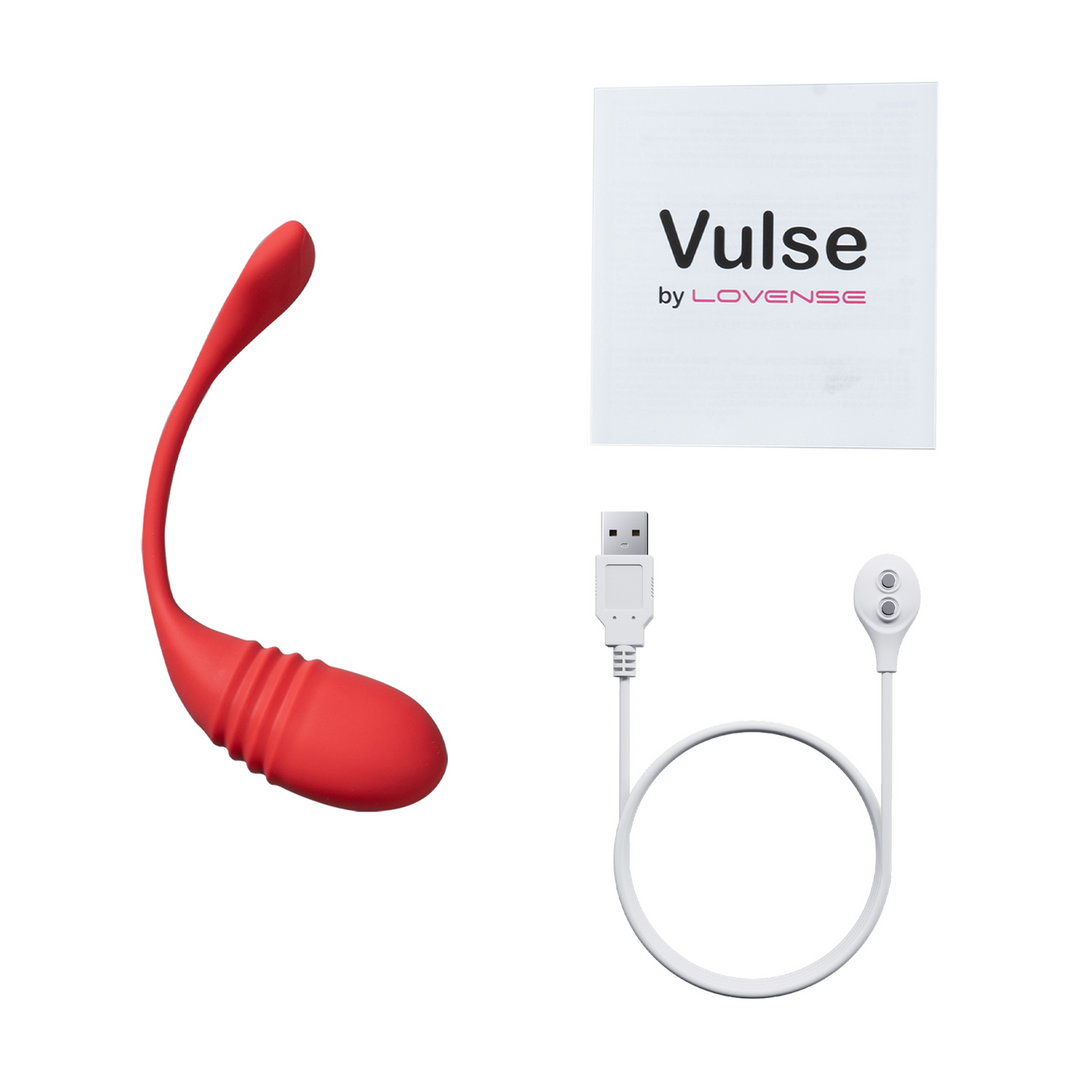 Lovense Vulse - App-gestuurde Duwende Ei Vibrator - Rood (6972677430159)