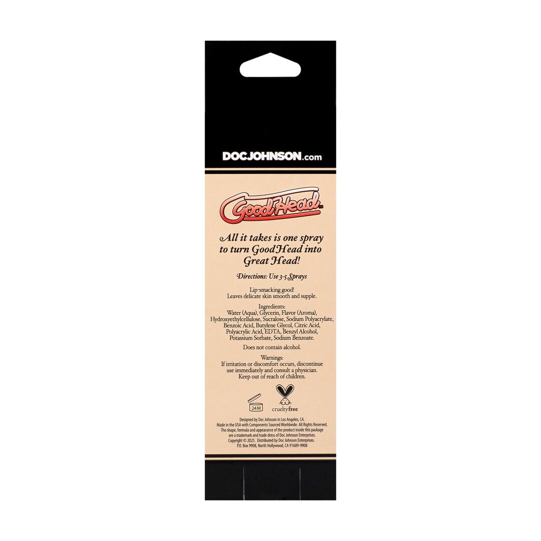 Doc johnson Juicy Head - Cocktails - Dry Mouth Spray - Strawberries and Champagne - 2 fl oz / 59 ml (782421098698)