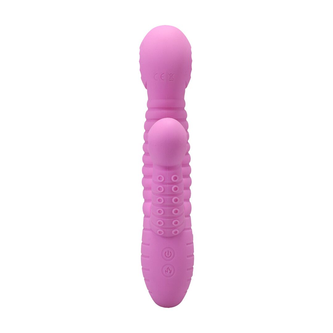 Doc johnson Into The C - Seapuss - Warming Rippled Rabbit Vibrator - Purple (782421101978)