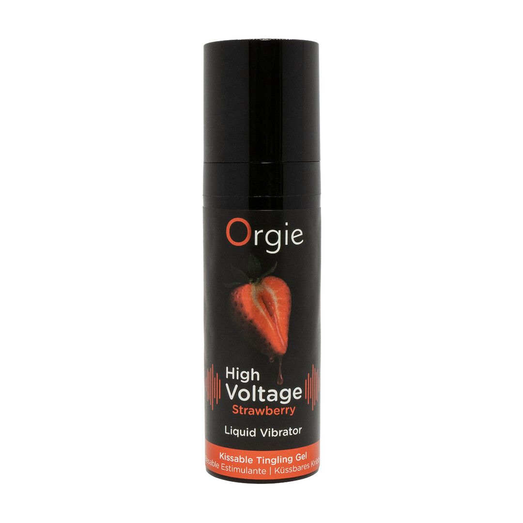Orgie High Voltage - Vloeibare Vibrator - Aardbei - 0,5 fl oz / 15 ml (5600767388028)