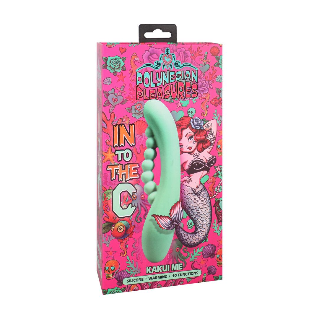 Doc johnson Into The C - Kakui Me - Warming Beaded Rabbit Vibrator - Kelp Green (782421101985)