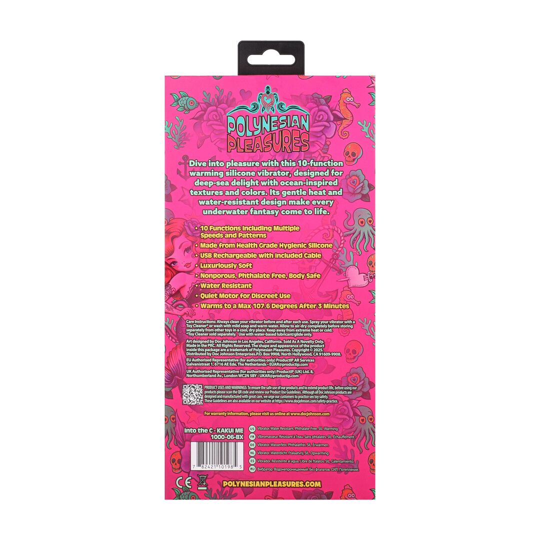 Doc johnson Into The C - Kakui Me - Warming Beaded Rabbit Vibrator - Kelp Green (782421101985)