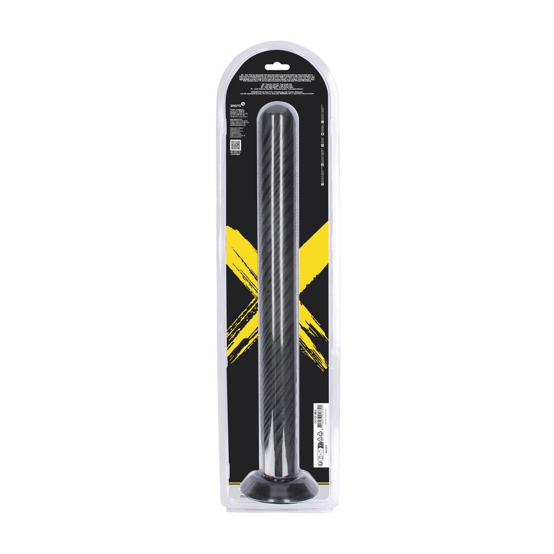Ouch! by shots Titan Twist - Anal Plug - 48 cm - Black (8714273017390)
