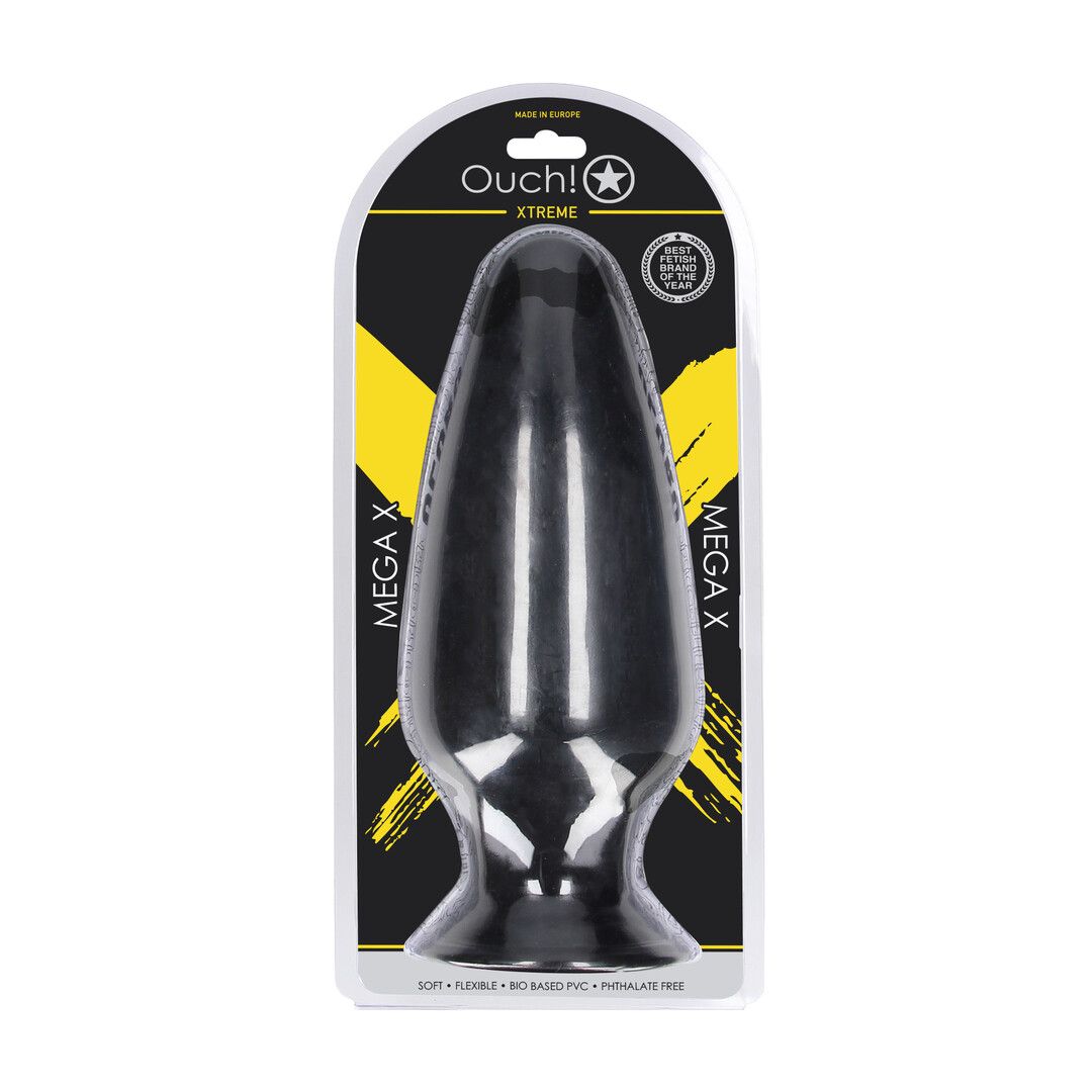 Ouch! by shots Mega X - Anal Plug - 29 cm - Black (8714273017482)