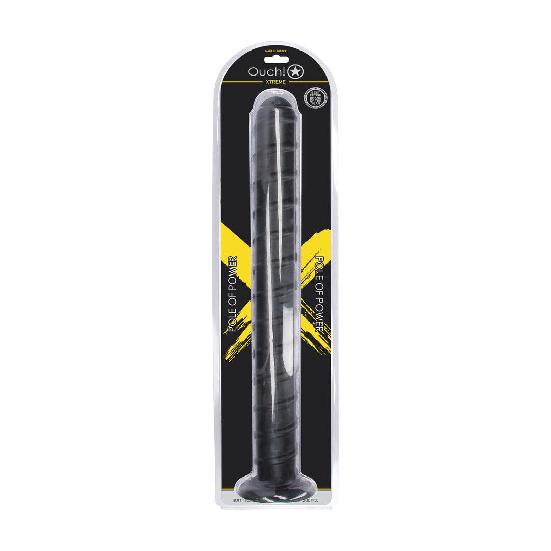Ouch! by shots Pole of Power - Anal Plug - 56,5 cm - Black (8714273017406)
