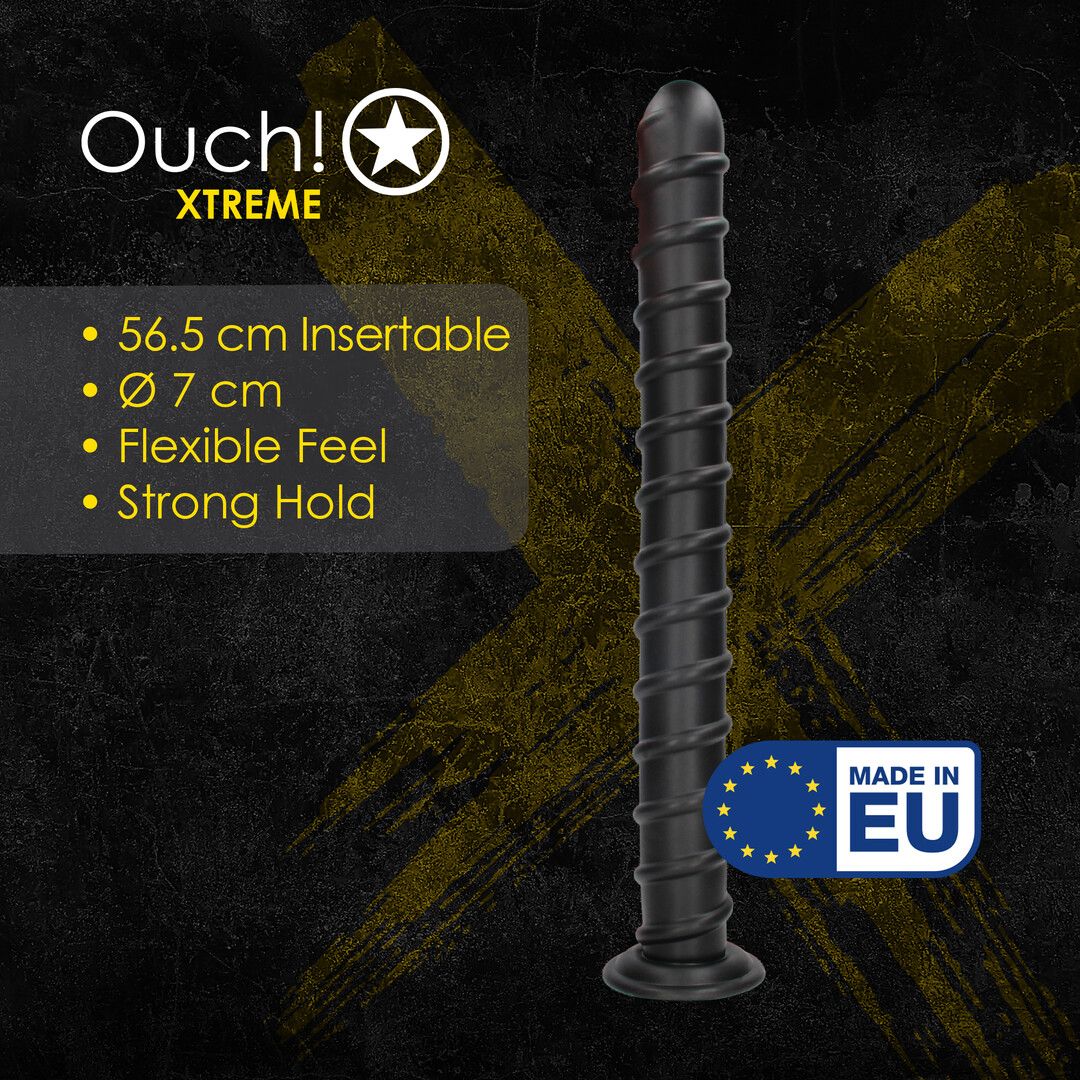 Ouch! by shots Pole of Power - Anal Plug - 56,5 cm - Black (8714273017406)