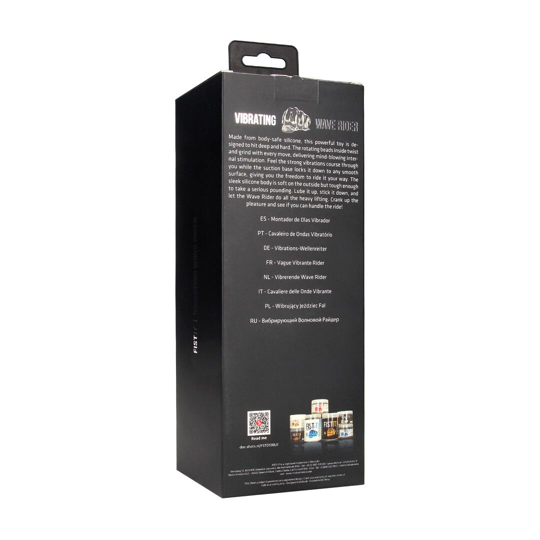 Fist it by shots Vibrating Wave Rider - Zwart (8714273042552)