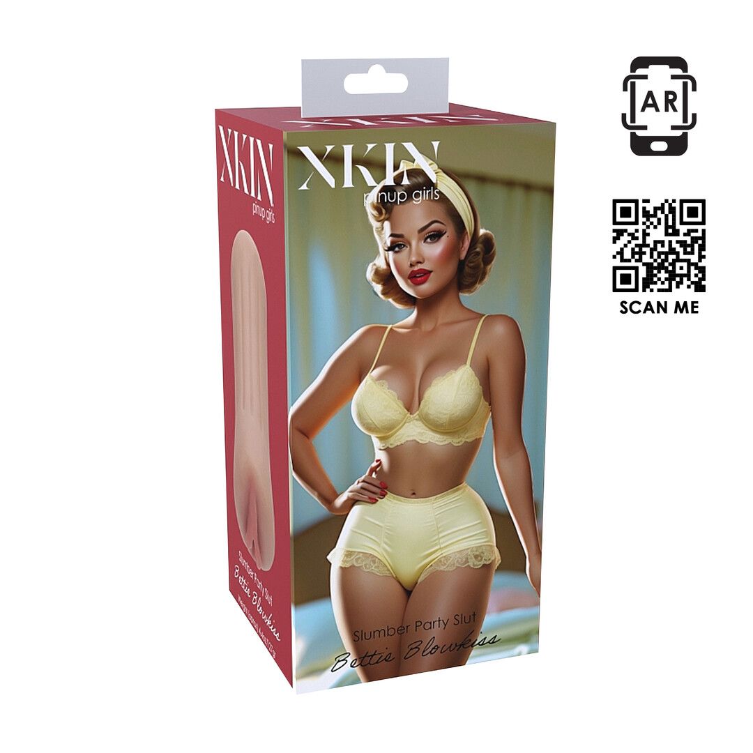 Xkin by shots Pinup Dolls - Slumber Party Slut Bettie Blowkiss - TPE Kleine Masturbator - 127g - Tan (8714273028631)