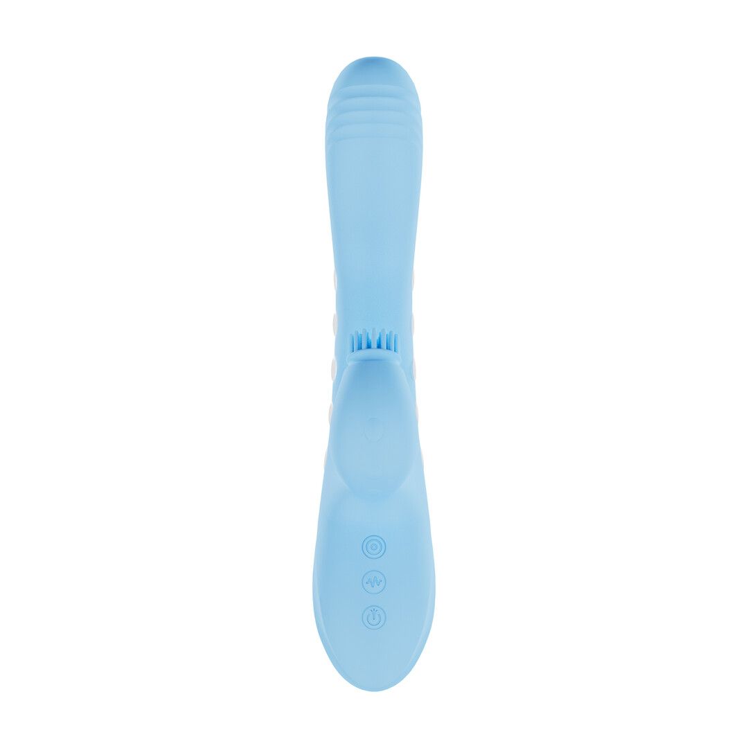 Vive by shots Andria - G-Spot Vibrerende en Tik Clit Stimulator met LED - Blauw (8714273030047)