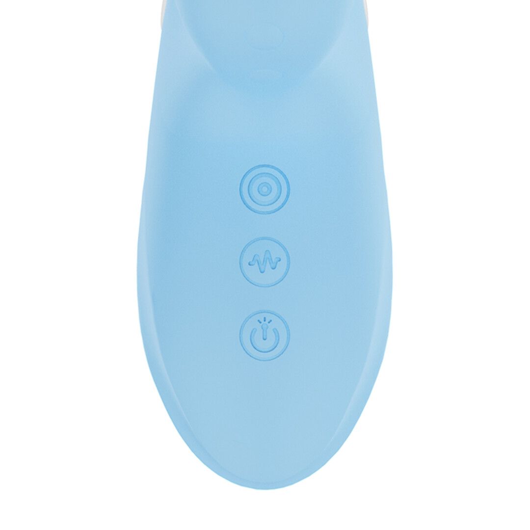 Vive by shots Andria - G-Spot Vibrerende en Tik Clit Stimulator met LED - Blauw (8714273030047)