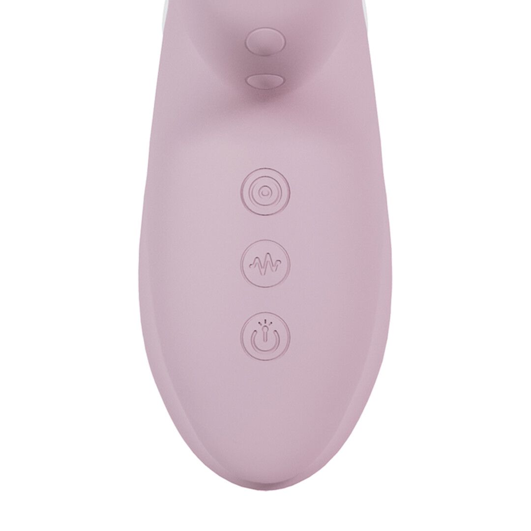 Vive by shots Andria - G-Spot Vibrerende en Tik Clit Stimulator met LED - Roze (8714273030061)