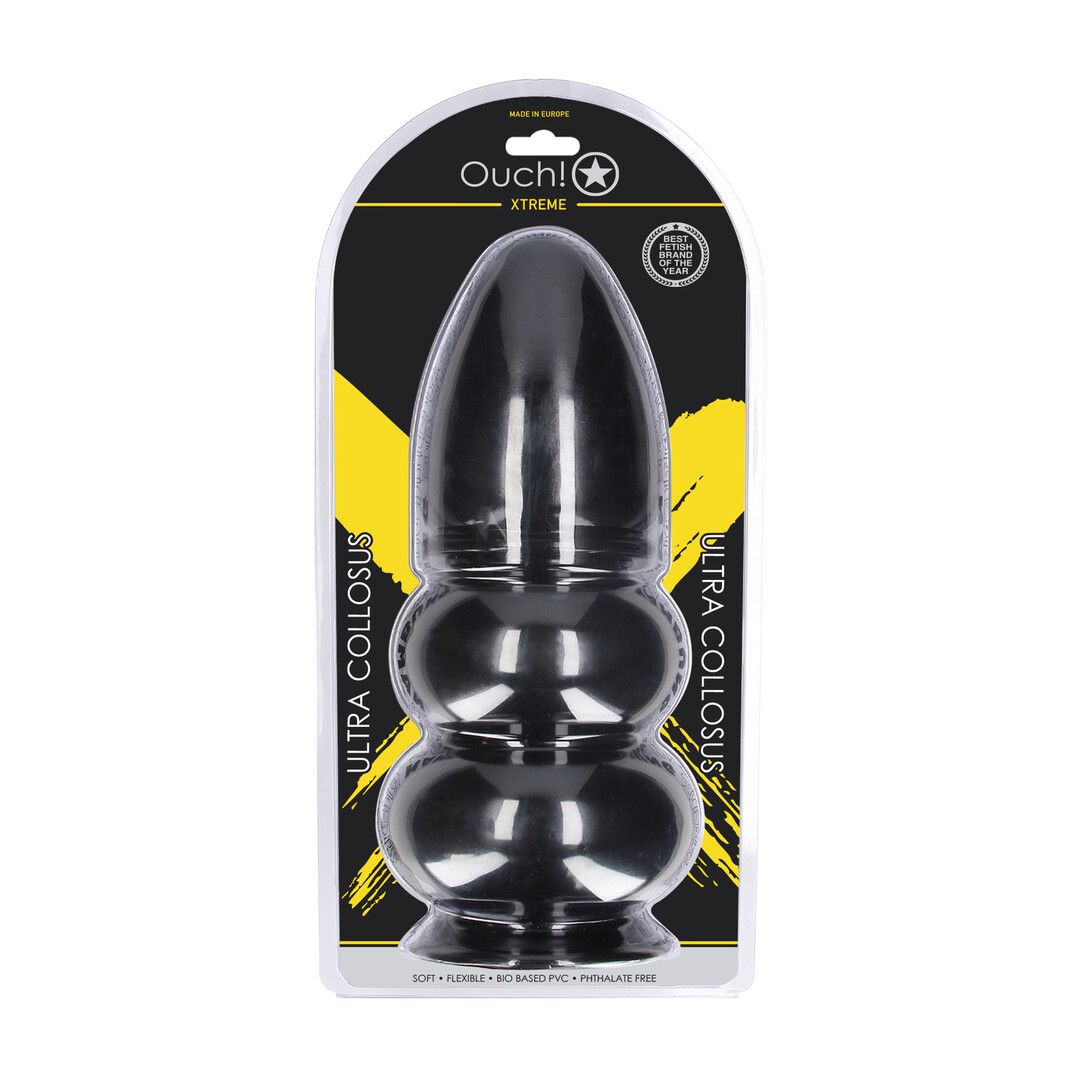 Ouch! by shots Ultra Collosus - Anal Plug - 33 cm - Black (8714273017475)