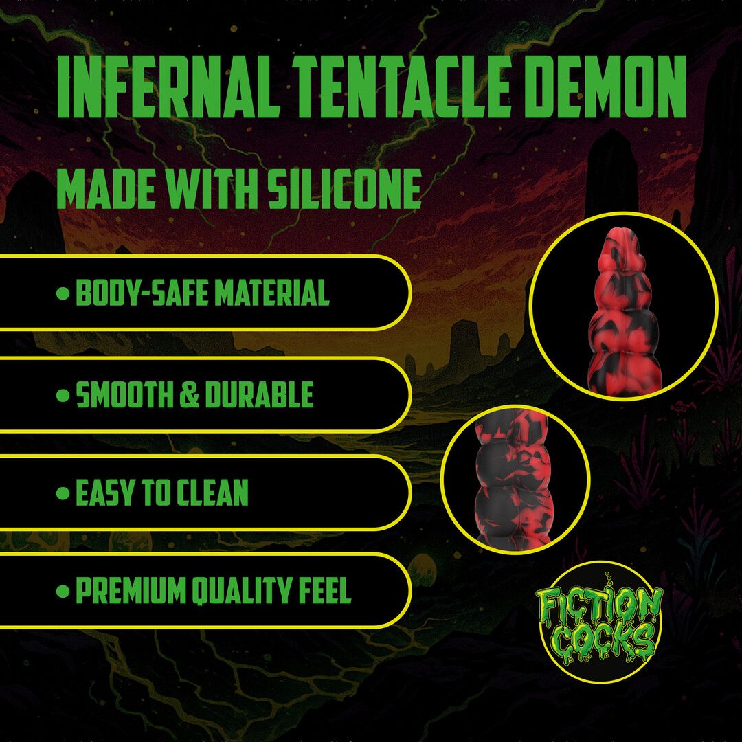 Ouch! by shots Infernal Tentacle Demon - Anal Snake - 14.8 / 37,5 cm - Red/Black (8714273024442)