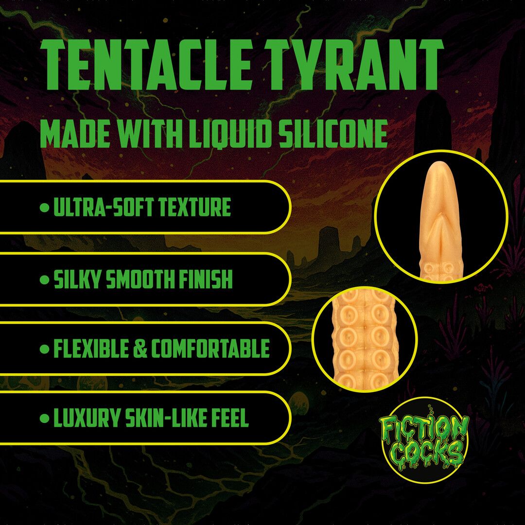 Ouch! by shots Tentacle Tyrant - Anal Snake - 21.7 / 55 cm - Golden (8714273024411)