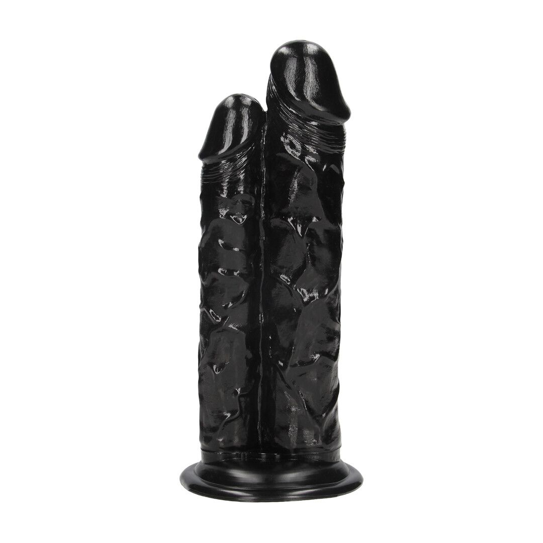 Ouch! by shots Double Titan - Realistic Double Dildo - 24,5 cm - Black (8714273017499)