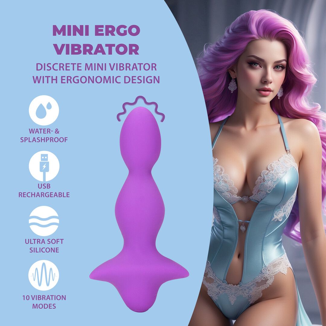Loveline by shots Mini Ergo Vibrator - Sweet Amethyst (8714273024695)
