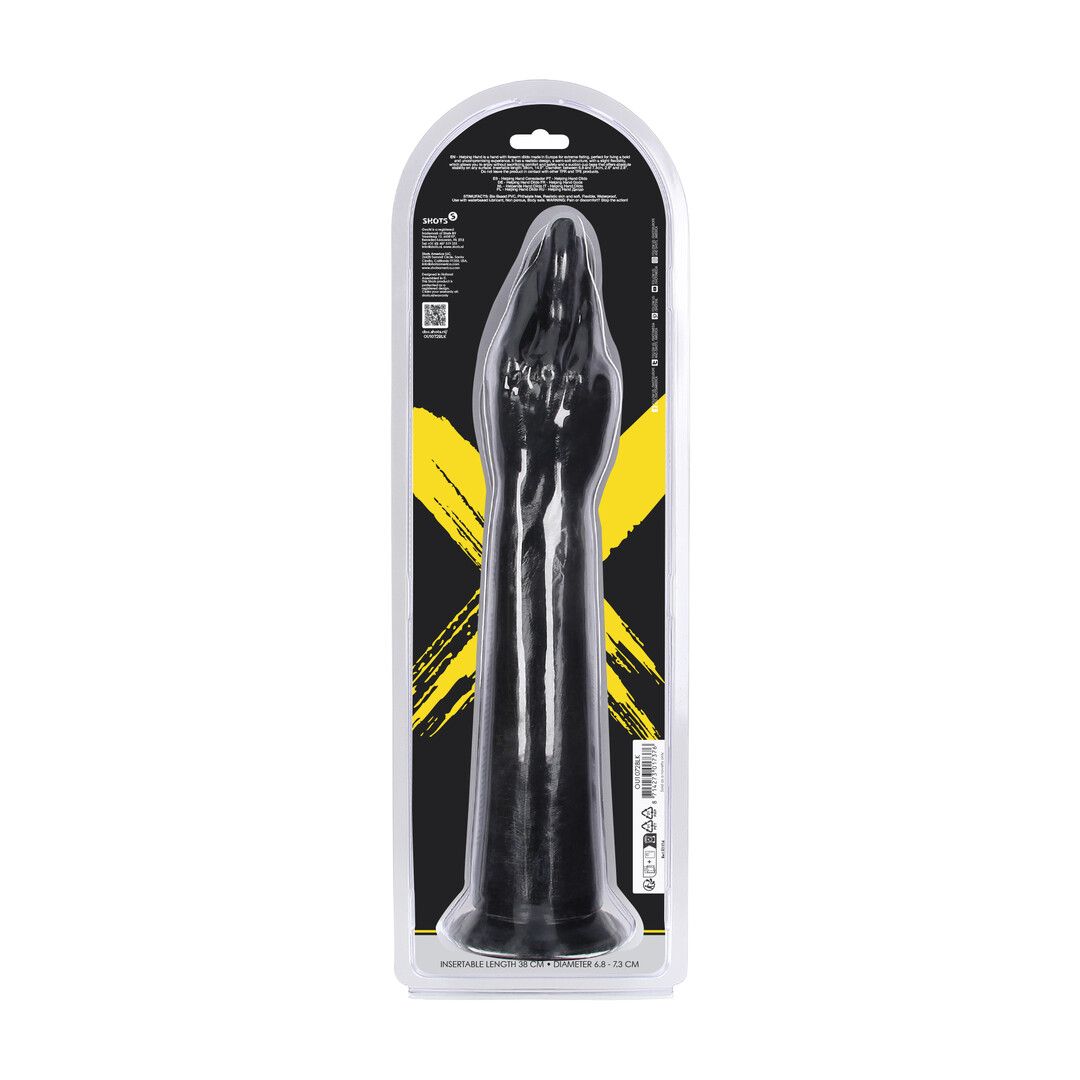 Ouch! by shots Helping Hand - Hand with Forearm Dildo - 38 cm - Black (8714273017376)