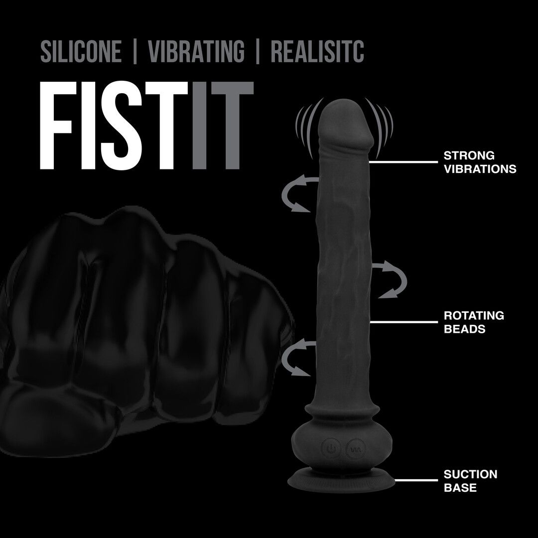 Fist it by shots Vibrerende Realistische Golf Rijder - Zwart (8714273042569)