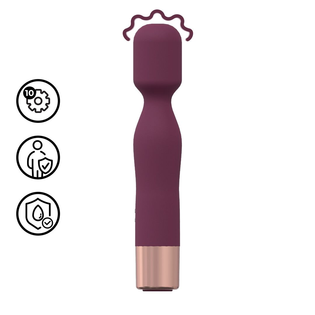 Loveline by shots Mini Classic Wand Vibrator - Bordeau (8714273021465)