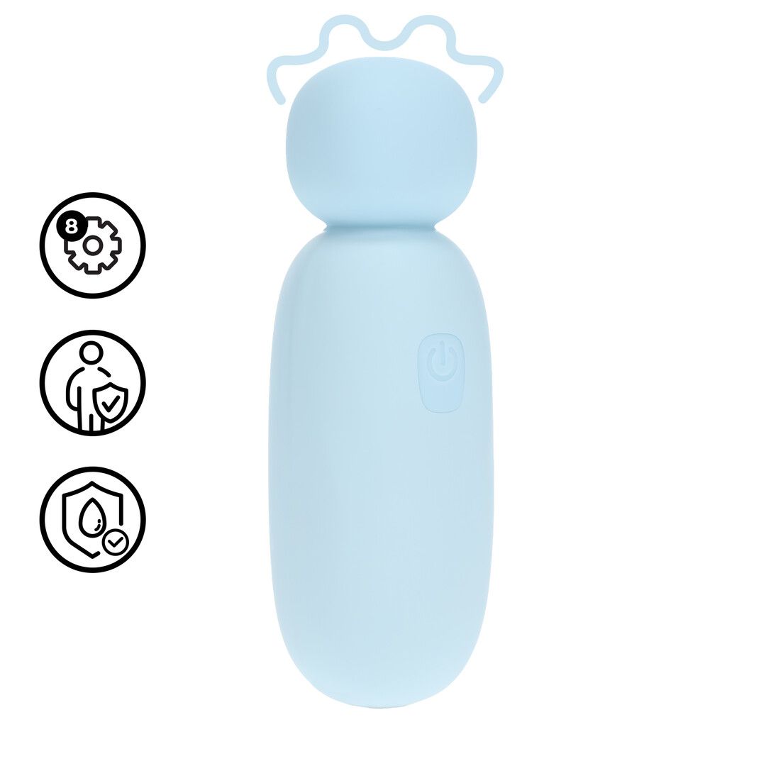 Loveline by shots Mochi - Mini Chunky Wand Vibrator - Blauw (8714273060174)