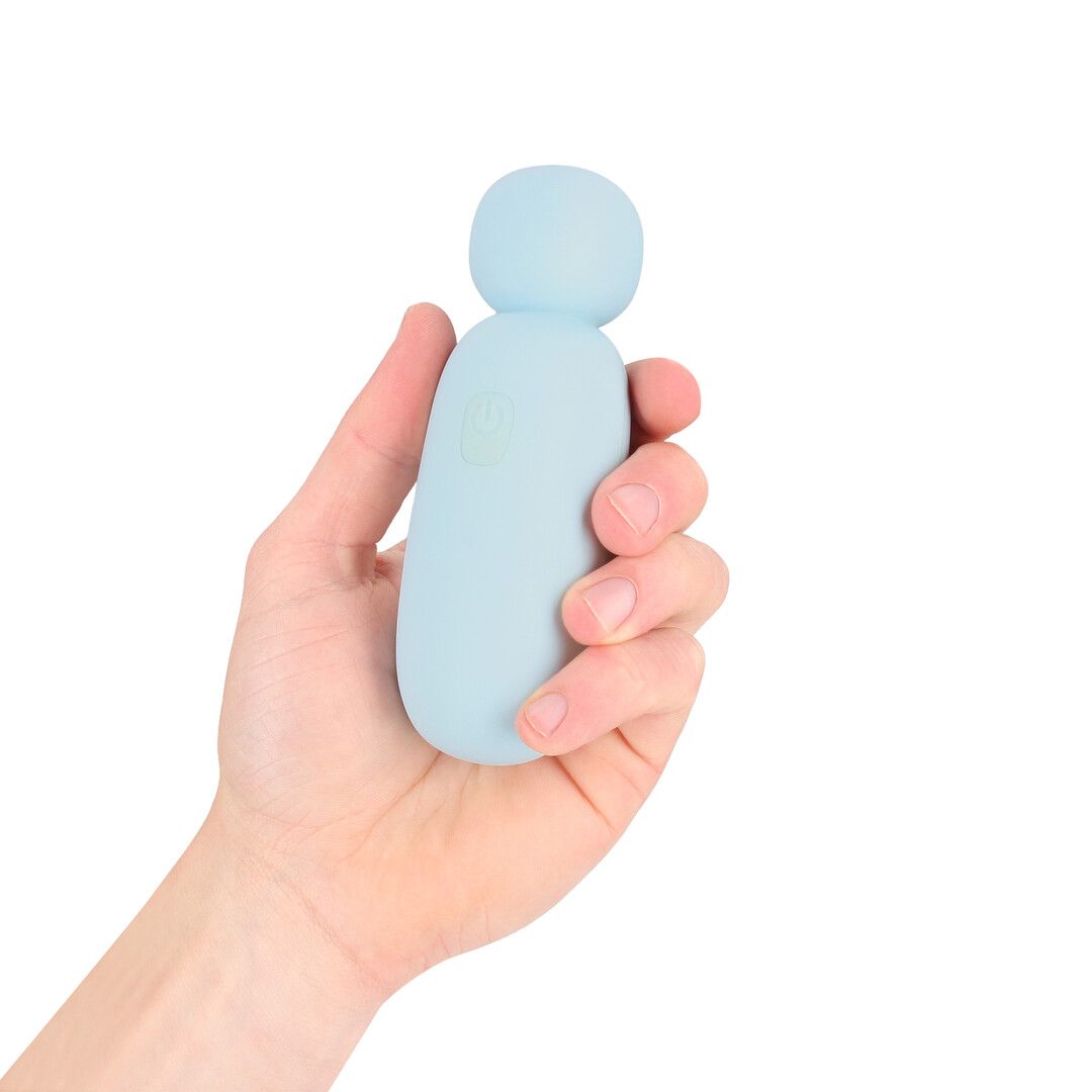 Loveline by shots Mochi - Mini Chunky Wand Vibrator - Blauw (8714273060174)